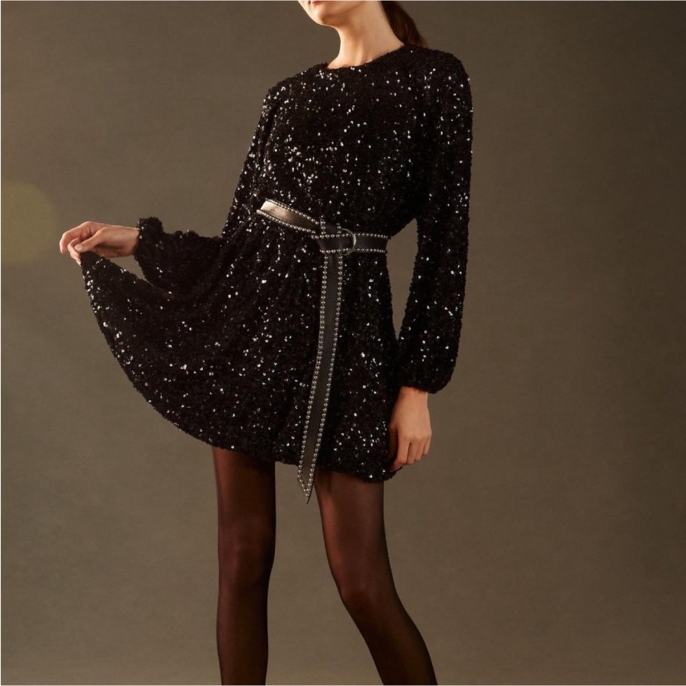 NWT Sunday in Brooklyn Balloon-Sleeve Mini Dress